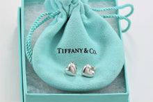 Load image into Gallery viewer, Tiffany &amp; Co. Silver Small Puffy Heart Stud Earrings
