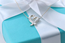 Load image into Gallery viewer, Tiffany &amp; Co. Paloma Picasso Silver Mini Loving Heart Diamond Necklace
