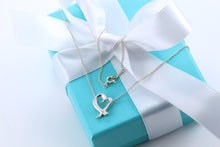 Load image into Gallery viewer, Tiffany &amp; Co. Paloma Picasso Silver Mini Loving Heart Diamond Necklace
