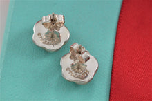 Load image into Gallery viewer, Tiffany &amp; Co. Nature Silver Round Weave Knot Flower Stud Earrings
