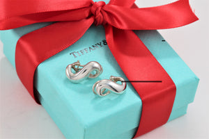 Tiffany & Co. Infinity Silver Figure 8 Earrings