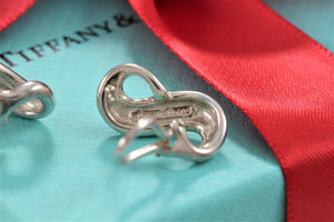 Tiffany & Co. Infinity Silver Figure 8 Earrings