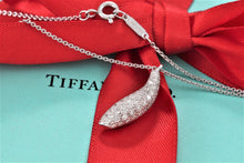 Load image into Gallery viewer, Tiffany &amp; Co. Frank Gehry 18K White Gold Diamond Pave Fish Pendant Necklace
