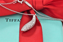 Load image into Gallery viewer, Tiffany &amp; Co. Frank Gehry 18K White Gold Diamond Pave Fish Pendant Necklace
