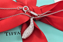 Load image into Gallery viewer, Tiffany &amp; Co. Frank Gehry 18K White Gold Diamond Pave Fish Pendant Necklace

