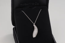 Load image into Gallery viewer, Tiffany &amp; Co. Frank Gehry 18K White Gold Diamond Pave Fish Pendant Necklace
