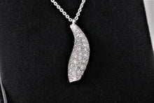 Load image into Gallery viewer, Tiffany &amp; Co. Frank Gehry 18K White Gold Diamond Pave Fish Pendant Necklace
