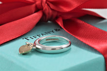 Load image into Gallery viewer, Tiffany &amp; Co. 18K Gold &amp; Silver Dangle Keyhole Mini Heart Ring
