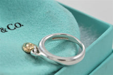 Load image into Gallery viewer, Tiffany &amp; Co. 18K Gold &amp; Silver Dangle Keyhole Mini Heart Ring
