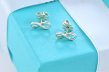 Load image into Gallery viewer, Tiffany &amp; Co. Infinity Silver Stud Earrings
