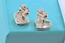 Load image into Gallery viewer, Tiffany &amp; Co. Elsa Peretti Sterling Silver Small Full Heart Stud Earrings
