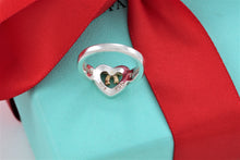 Load image into Gallery viewer, Tiffany &amp; Co. 18K Gold &amp; Silver Heart Ribbon Bow Ring
