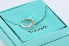 Load image into Gallery viewer, Tiffany &amp; Co. 18K Gold &amp; Silver Heart Ribbon Bow Ring
