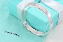 Load image into Gallery viewer, Tiffany &amp; Co. Silver Geometric Oval Bangle Bracelet
