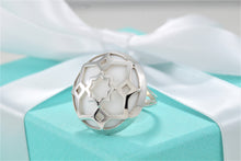 Load image into Gallery viewer, Tiffany &amp; Co. Paloma Picasso Silver Zellige Medallion White Onyx Ring Sz. 5
