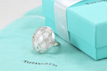 Load image into Gallery viewer, Tiffany &amp; Co. Paloma Picasso Silver Zellige Medallion White Onyx Ring Sz. 5
