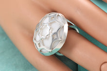 Load image into Gallery viewer, Tiffany &amp; Co. Paloma Picasso Silver Zellige Medallion White Onyx Ring Sz. 5
