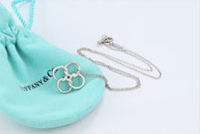 Load image into Gallery viewer, Tiffany &amp; Co. Elsa Peretti Silve Quadrifoglio Knot Loop Pendant Necklace
