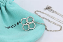 Load image into Gallery viewer, Tiffany &amp; Co. Elsa Peretti Silve Quadrifoglio Knot Loop Pendant Necklace
