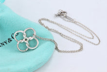 Load image into Gallery viewer, Tiffany &amp; Co. Elsa Peretti Silve Quadrifoglio Knot Loop Pendant Necklace
