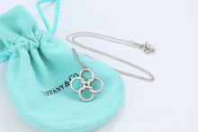 Load image into Gallery viewer, Tiffany &amp; Co. Elsa Peretti Silve Quadrifoglio Knot Loop Pendant Necklace
