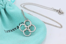 Load image into Gallery viewer, Tiffany &amp; Co. Elsa Peretti Silve Quadrifoglio Knot Loop Pendant Necklace
