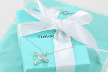 Load image into Gallery viewer, Tiffany &amp; Co. Elsa Peretti Silver Small Infinity Cross 16&quot; Chain Necklace
