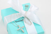 Load image into Gallery viewer, Tiffany &amp; Co. Elsa Peretti Silver Small Infinity Cross 16&quot; Chain Necklace
