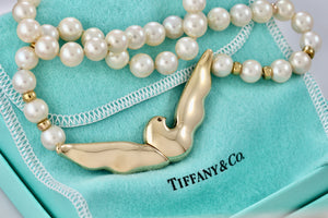 Paloma Picasso 18Kt. Gold Dove Pearl Bead 1981 Necklace