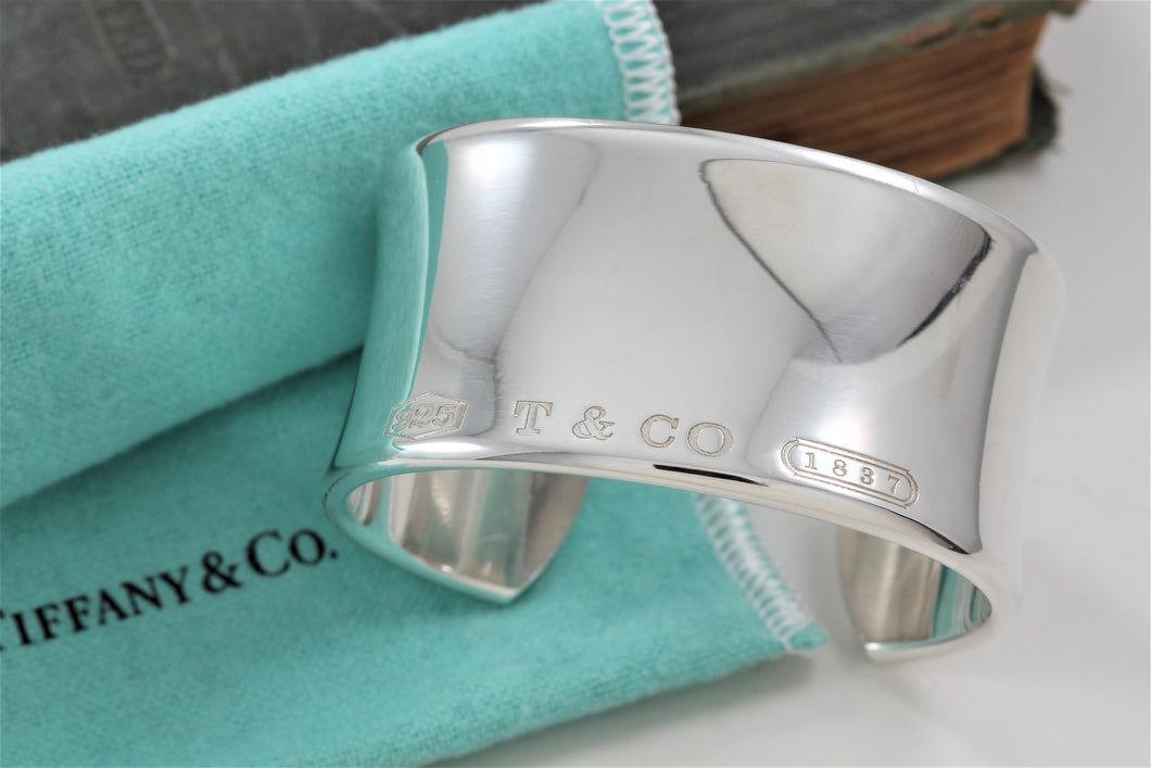 Tiffany & Co. 1837 Silver Extra Wide Cuff Bracelet