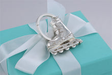 Load image into Gallery viewer, Tiffany &amp; Co. Silver Roller Blade Skate Key Ring Keychain
