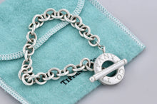 Load image into Gallery viewer, Tiffany &amp; Co. Silver 8mm Link Donut Toggle 7.5&quot; Bracelet
