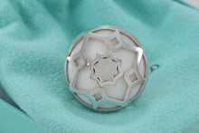 Load image into Gallery viewer, Tiffany &amp; Co. Paloma Picasso Silver Zellige Medallion White Onyx Ring Sz. 5
