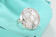 Load image into Gallery viewer, Tiffany &amp; Co. Paloma Picasso Silver Zellige Medallion White Onyx Ring Sz. 5
