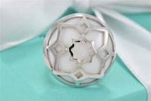 Load image into Gallery viewer, Tiffany &amp; Co. Paloma Picasso Silver Zellige Medallion White Onyx Ring Sz. 5
