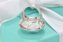 Load image into Gallery viewer, Tiffany &amp; Co. Paloma Picasso Silver Zellige Medallion White Onyx Ring Sz. 5
