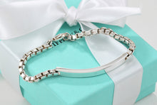 Load image into Gallery viewer, Tiffany &amp; Co. Silver Venetian Link I.D. 7&quot; Bracelet
