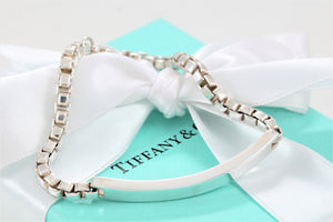 Tiffany & Co. Silver Venetian Link I.D. 7" Bracelet