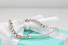 Load image into Gallery viewer, Tiffany &amp; Co. Silver Venetian Link I.D. 7&quot; Bracelet
