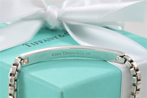 Tiffany & Co. Silver Venetian Link I.D. 7" Bracelet