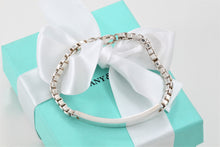 Load image into Gallery viewer, Tiffany &amp; Co. Silver Venetian Link I.D. 7&quot; Bracelet
