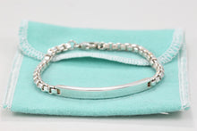 Load image into Gallery viewer, Tiffany &amp; Co. Silver Venetian Link I.D. 7&quot; Bracelet
