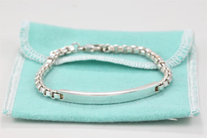 Tiffany & Co. Silver Venetian Link I.D. 7" Bracelet