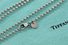 Load image into Gallery viewer, Tiffany &amp; Co. Silver Replacement Dog Tag Beaded Chain Necklace
