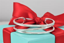 Load image into Gallery viewer, Tiffany &amp; Co. Silver Diagonal Cuff Medium Bracelet
