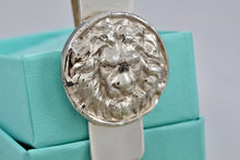 Load image into Gallery viewer, Tiffany &amp; Co. Mens Silver Vintage Lion Medallion Money Clip
