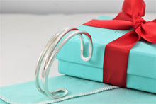 Load image into Gallery viewer, Tiffany &amp; Co. Silver Diagonal Cuff Medium Bracelet
