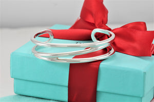 Tiffany & Co. Silver Diagonal Cuff Medium Bracelet