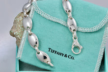 Load image into Gallery viewer, Tiffany &amp; Co. Silver Pebble Stone Heavy Link Bracelet
