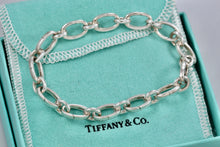 Load image into Gallery viewer, Tiffany &amp; Co. Silver Oval Clasp Link Connecting Bracelet
